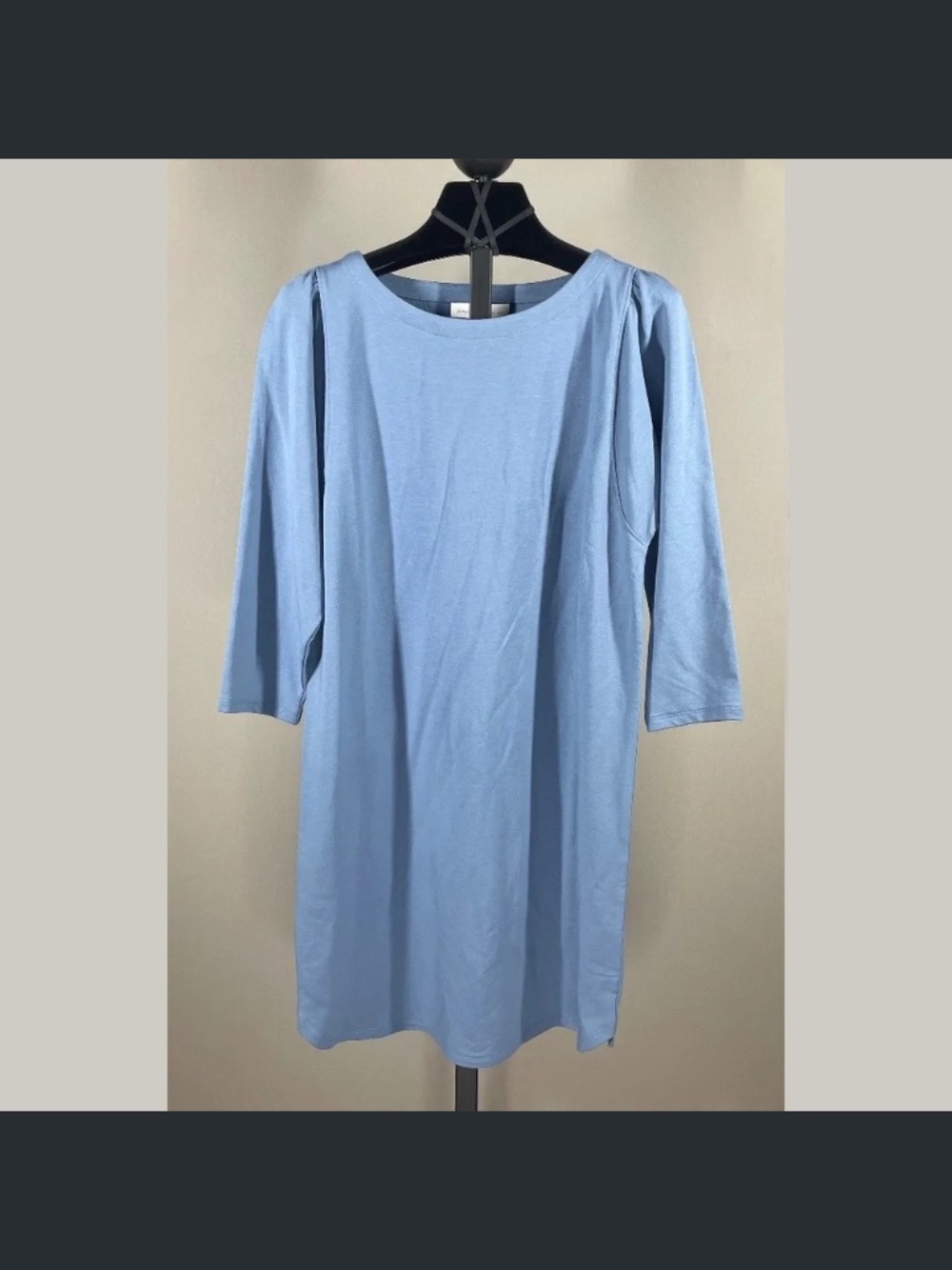 NEW J Jill Dress Womens XS petite blue terry cloth casual classic